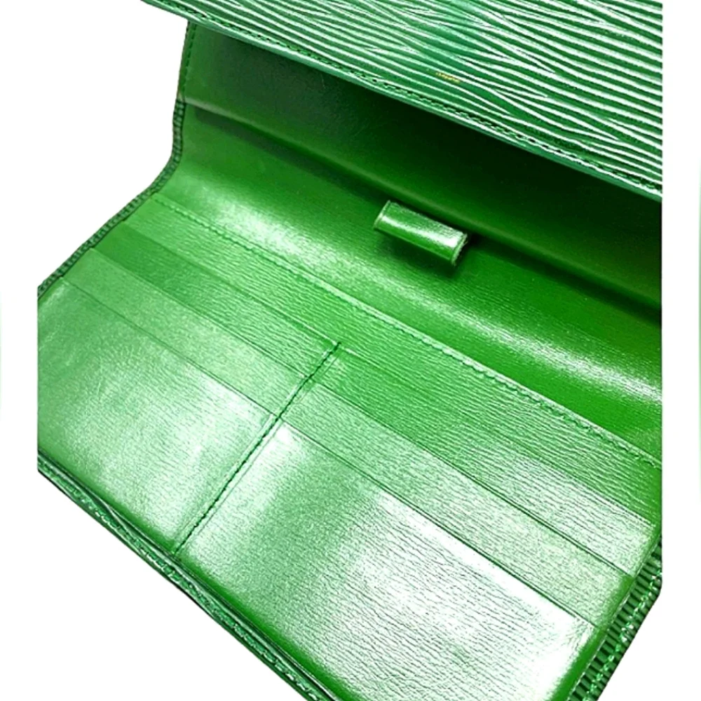 LOUIS VUITTON AUTHENTIC GREEN EPI LEATHER WALLET EUC - Picture 3 of 14